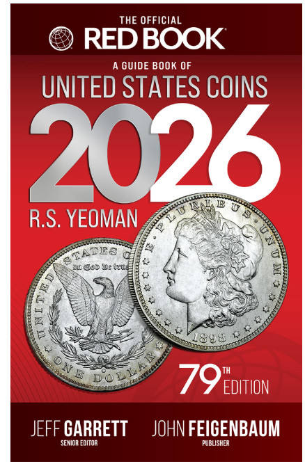 NEW 2026 Red Book (softcover) Retail Values for US Coins