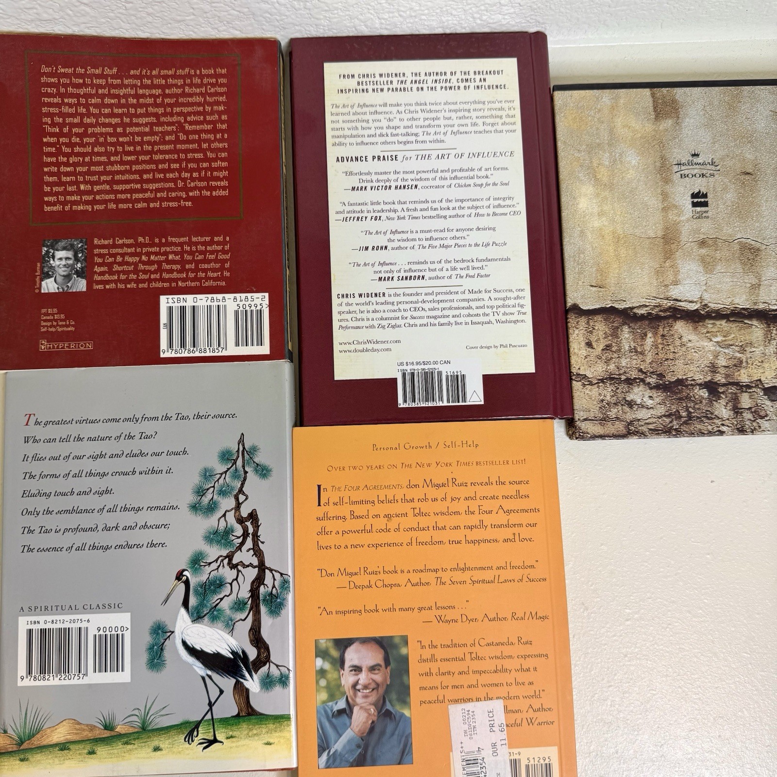Lot Of 5 Books | Small Self Help Books Inspirational Eastern Wisdom Stoicism