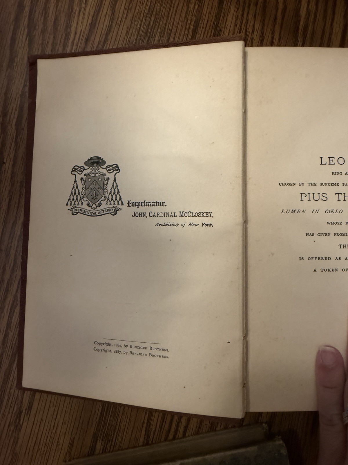 1888 Life of Pope Leo XIII Golden Jubilee Edition Illustrated Catholic Antique