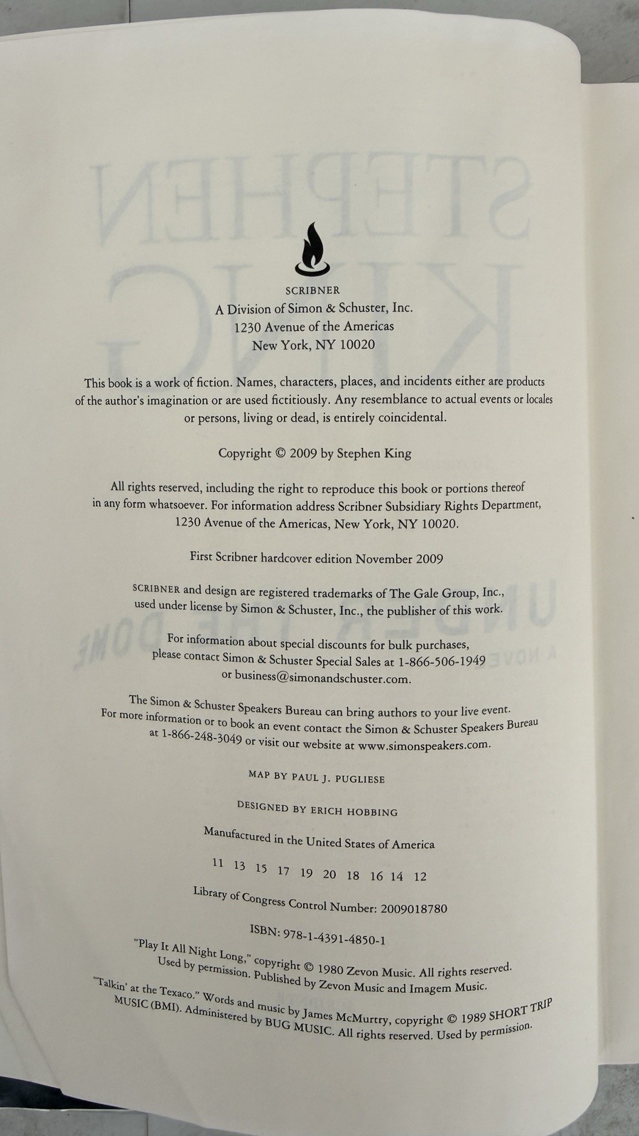 Under The Dome Stephen King Hardback First Edition