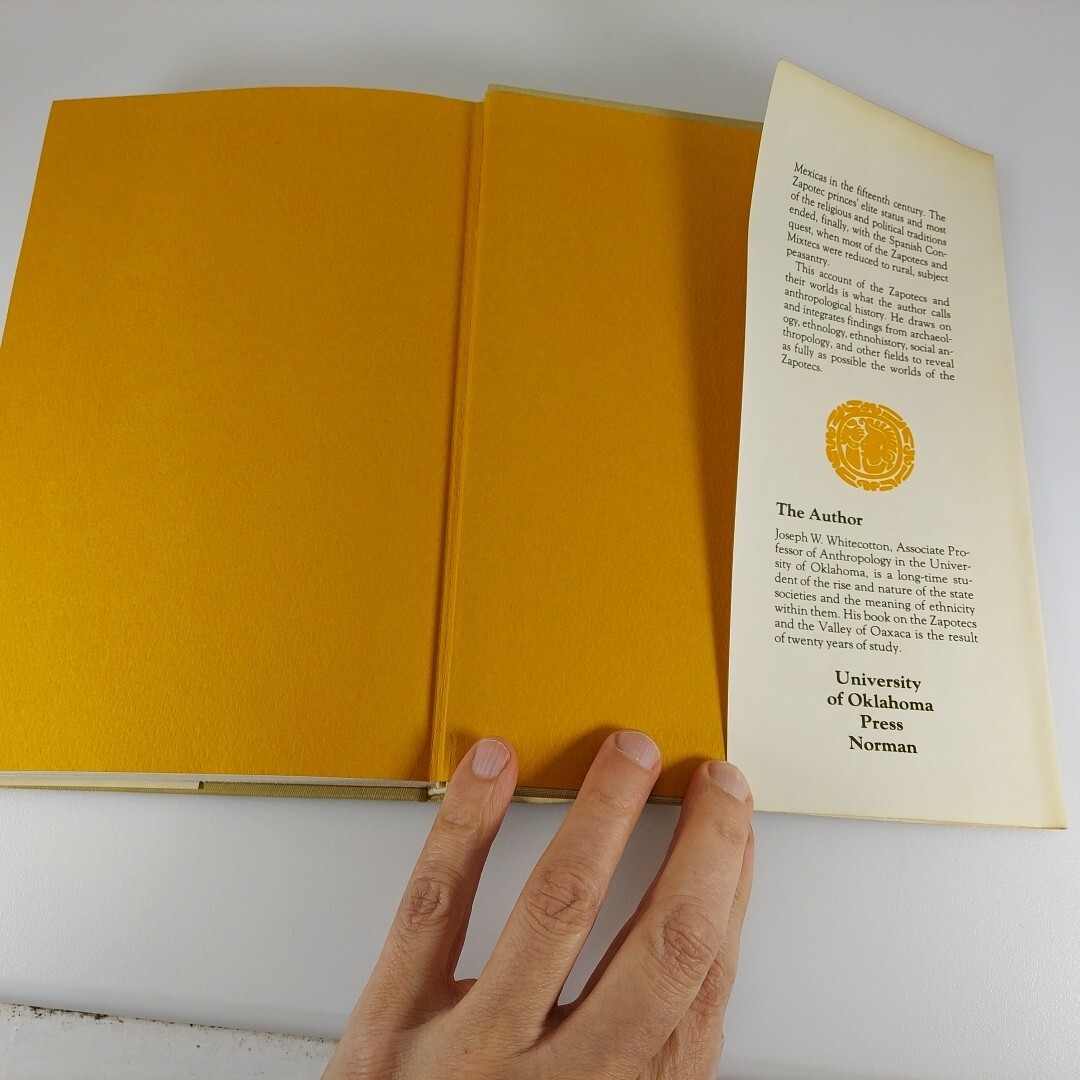 The Zapotecs Princes, Priests, & Peasants Joseph W. Whitecotton 1977 Illus HCDJ