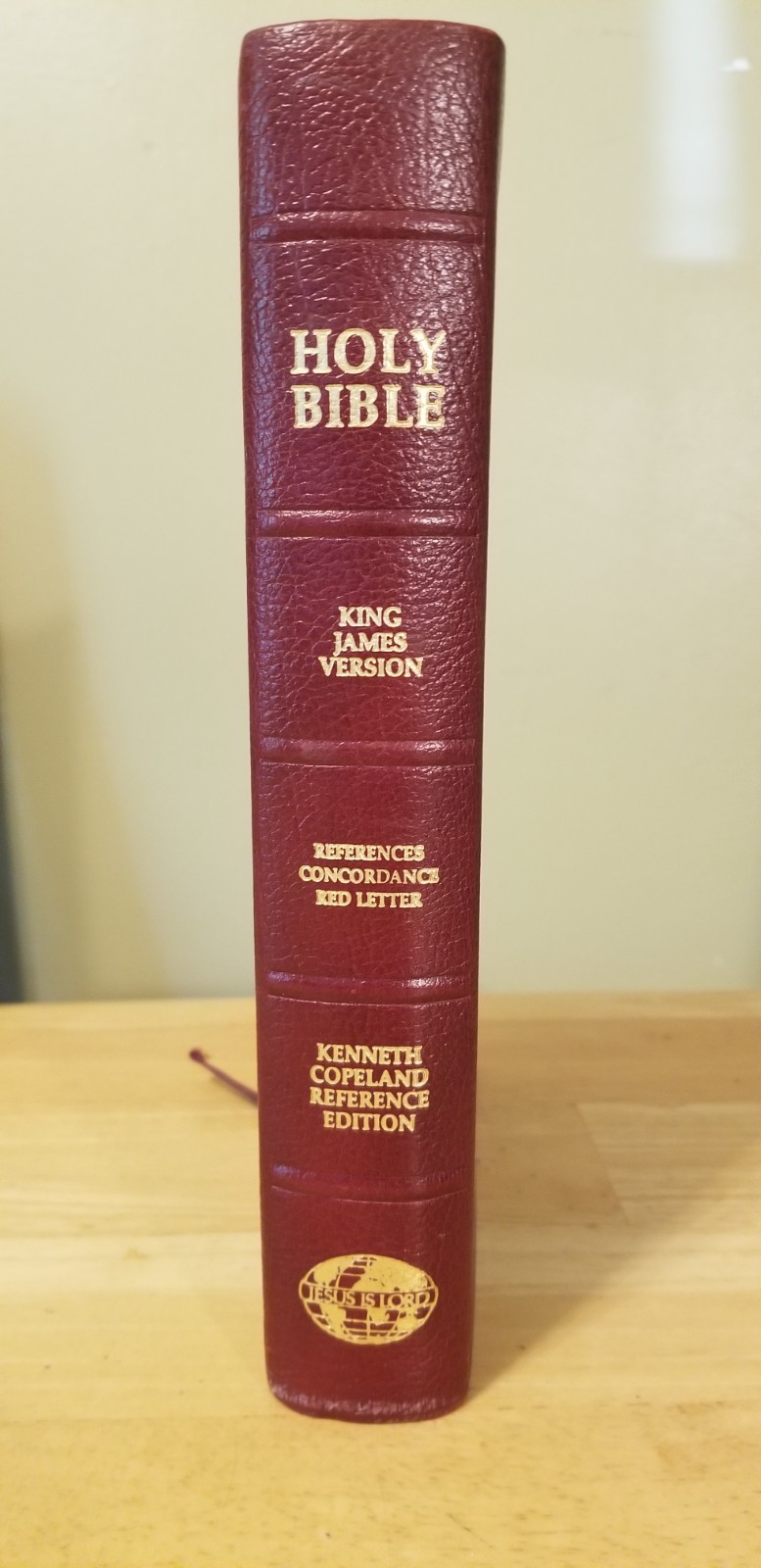 Holy Bible Kenneth Copeland KJV Reference Edition Genuine Leather Red Letter