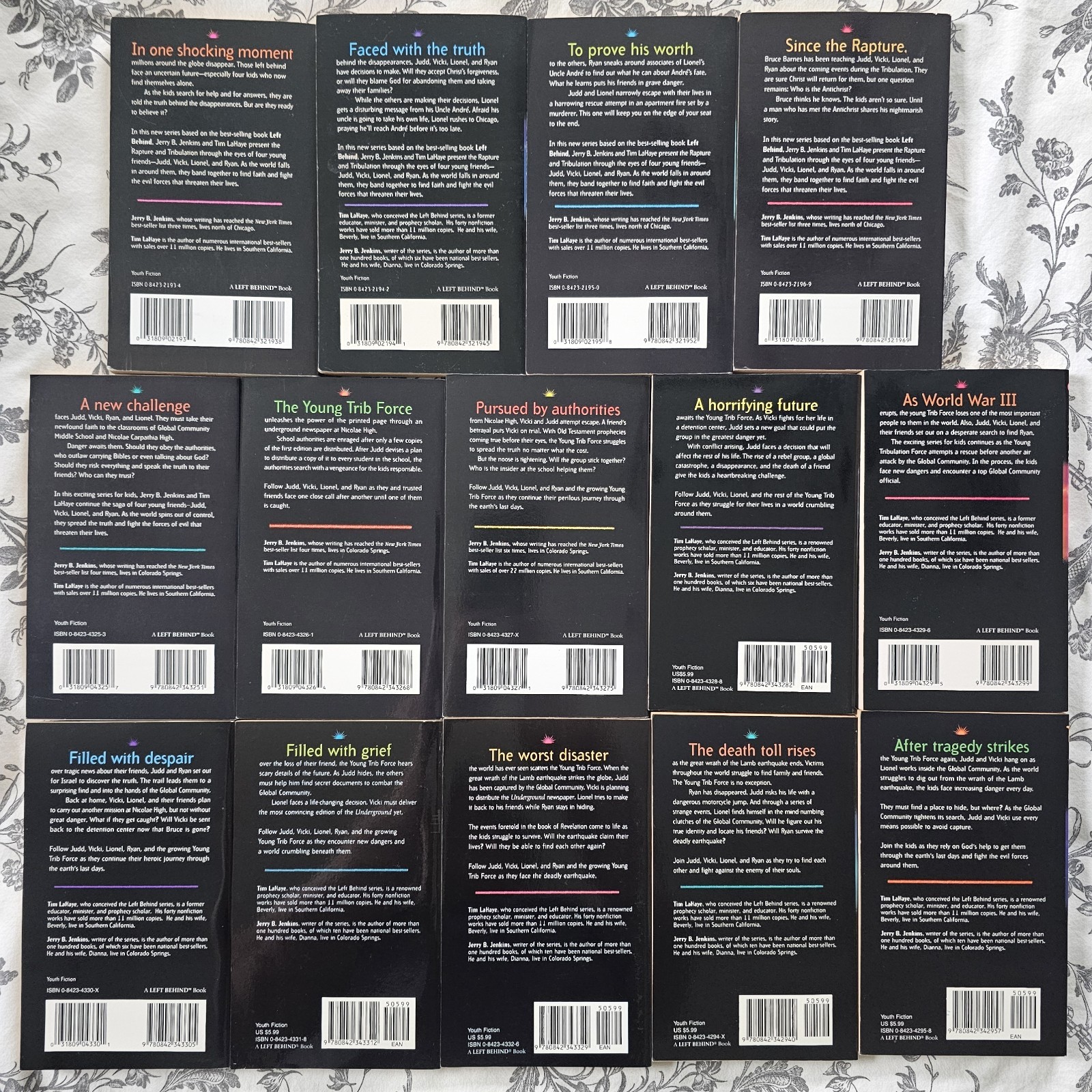 Jerry Jenkins/Tim LaHaye Paparback Book Lot Left Behind The Kids Books 1-14