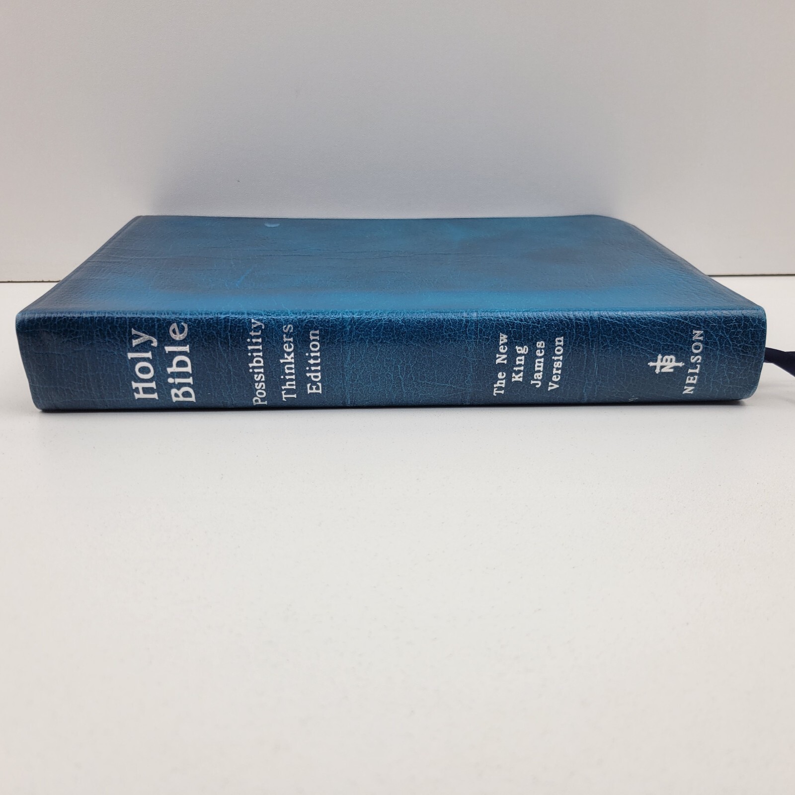 Possibility Thinkers Bible New King James Highlighted Blue Faux Leather 1984