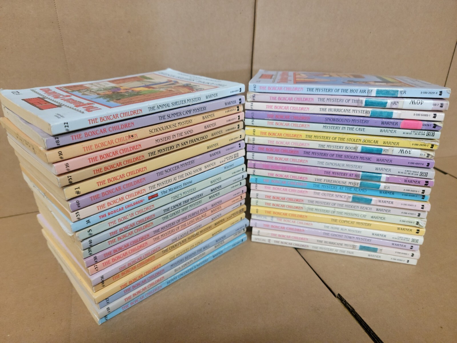 Lot of 10 of The Boxcar Children Gertrude Warner Chapter Books RANDOM MIX SET