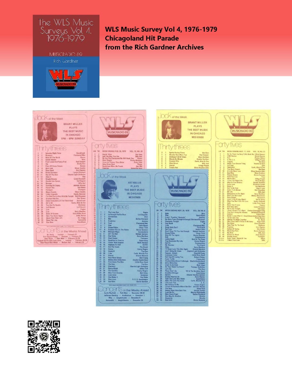 The WLS Music Surveys Vol 4. 1976-1979: MUSICRADIO 89 (Paperback 524 pages)