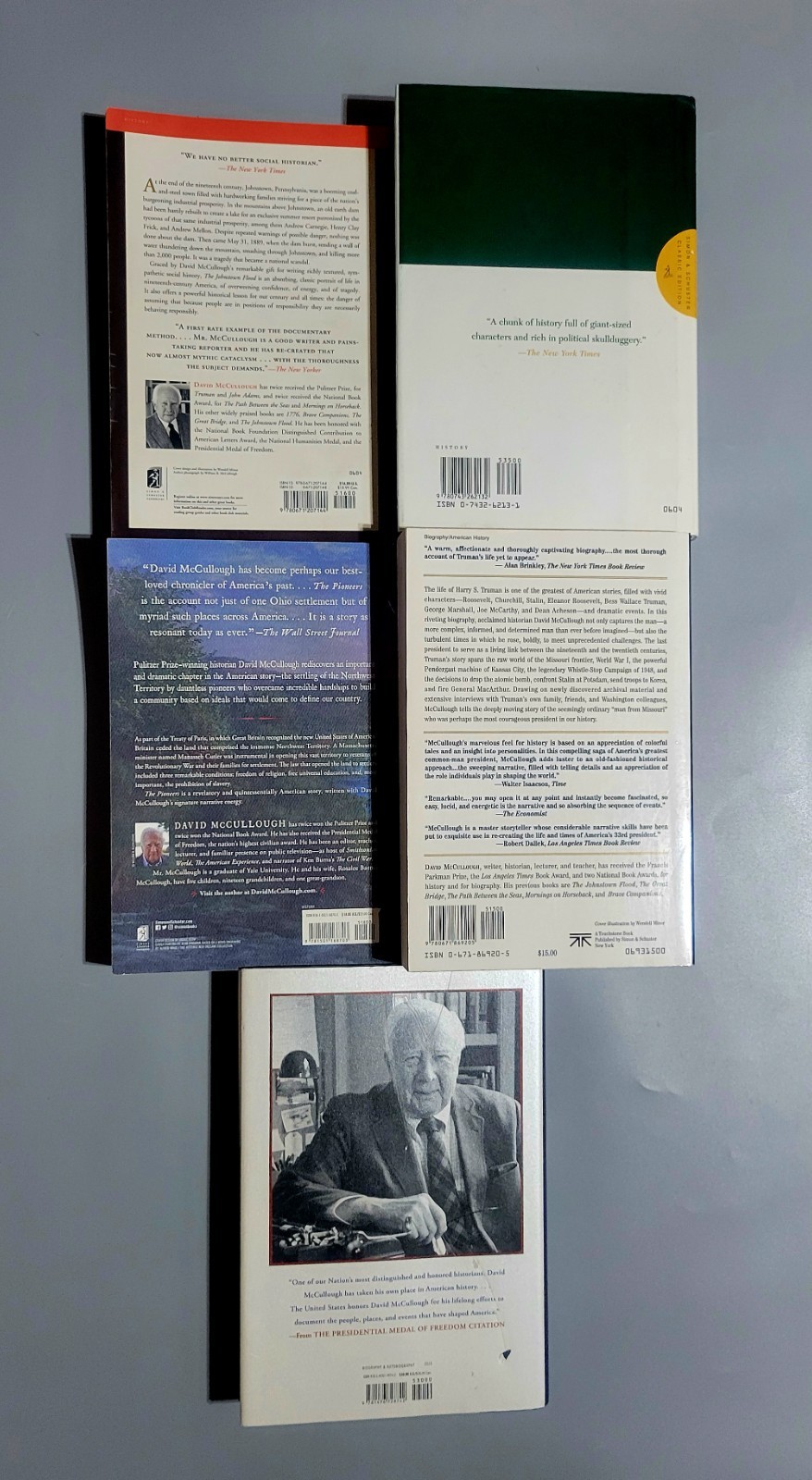 David McCullough Histories 10 Books Set – HC/PB – Good