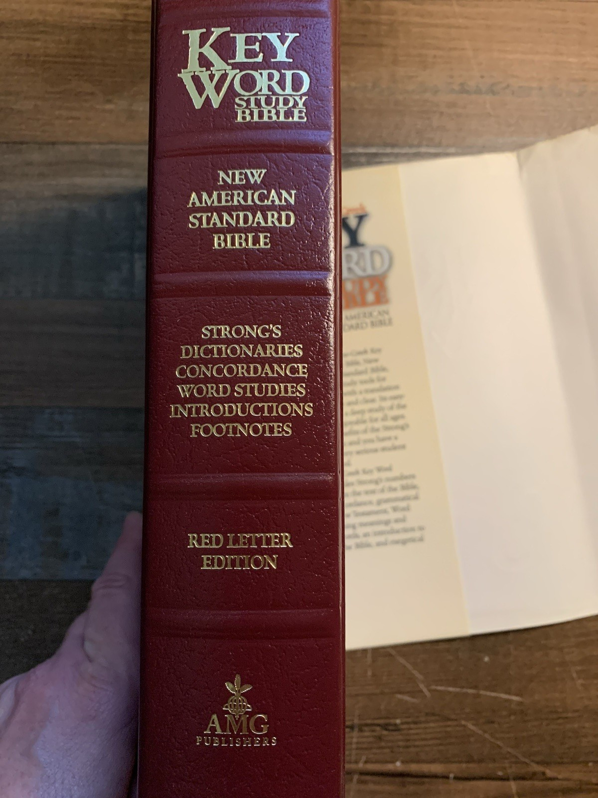 NASB Hebrew-Greek Key Word Study Bible Red Hardback