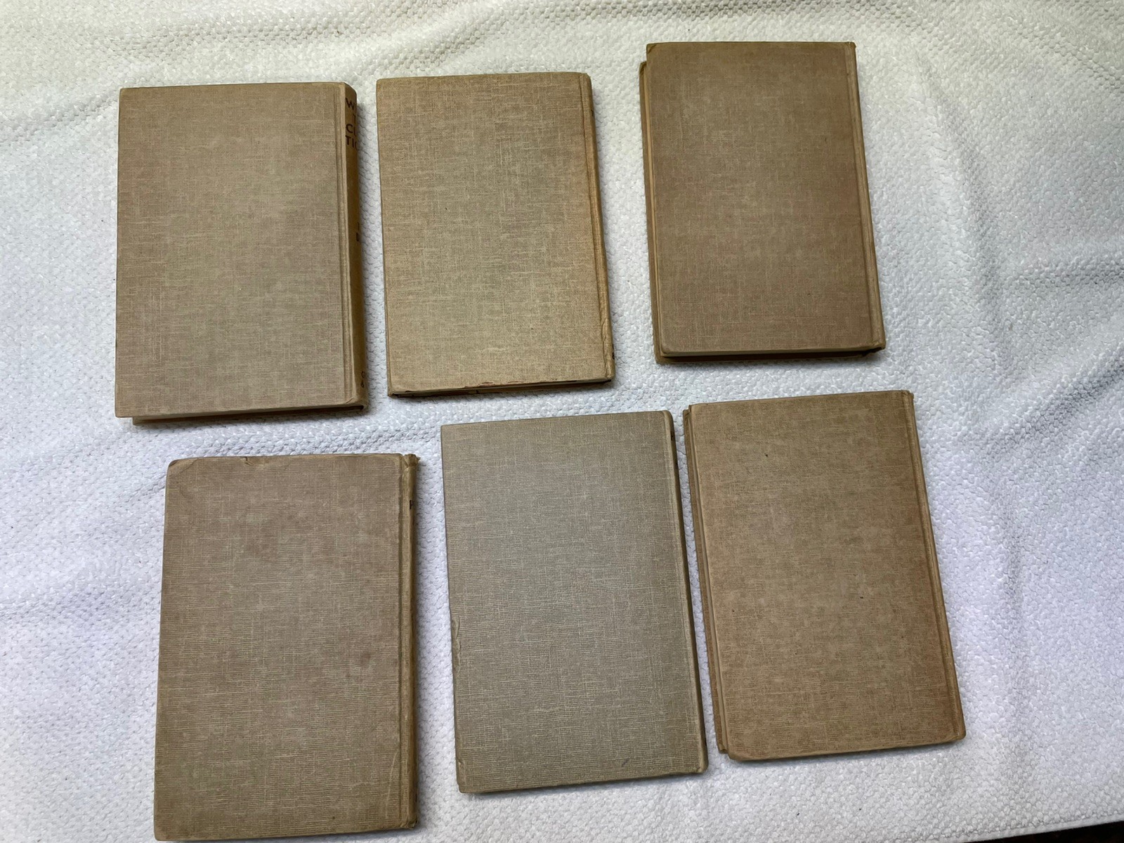 Lot of 6 Vintage Hardy Boys Books F. W. Dixon 1920s-30s-40s-50s Tweed Hardcover