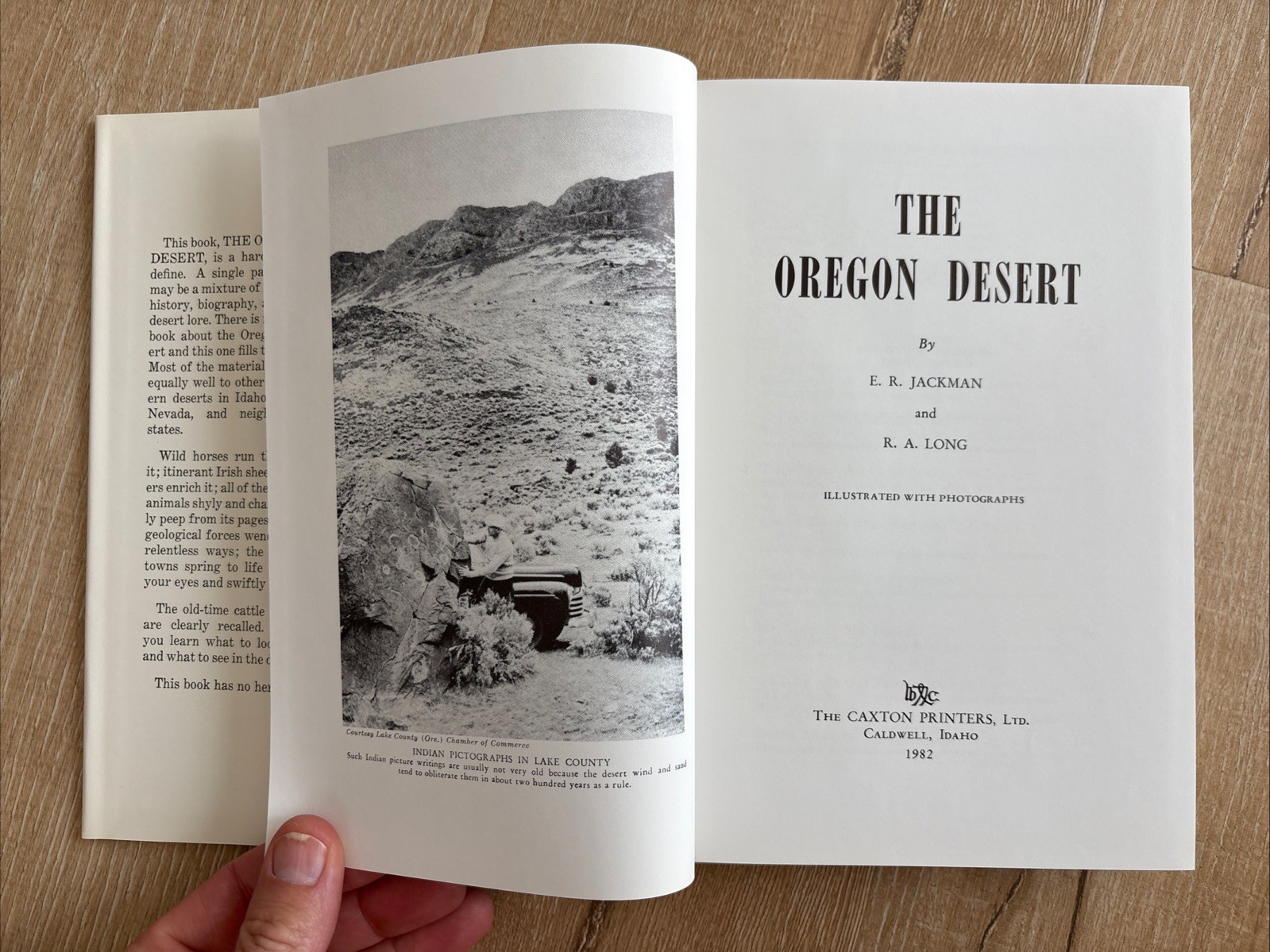 THE OREGON DESERT E. R. Jackman R. A. Long 1982 HCDJ 12th Pr Caxton Caldwell Vtg