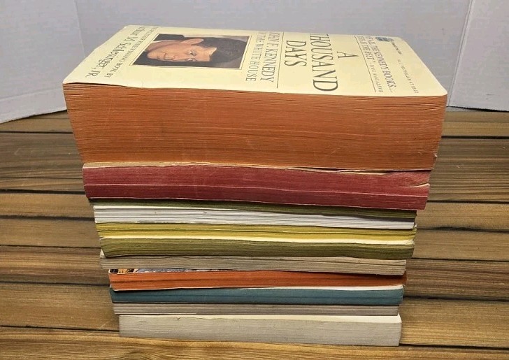 Vintage Kennedy Book Lot 11 Paperbacks John F RFK Bobby JFK Biography History