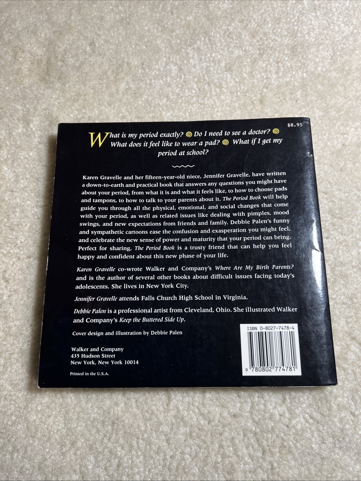 The Period Book: A Girl’s Guide to Growing Up (But Need to Know) – VERY GOOD