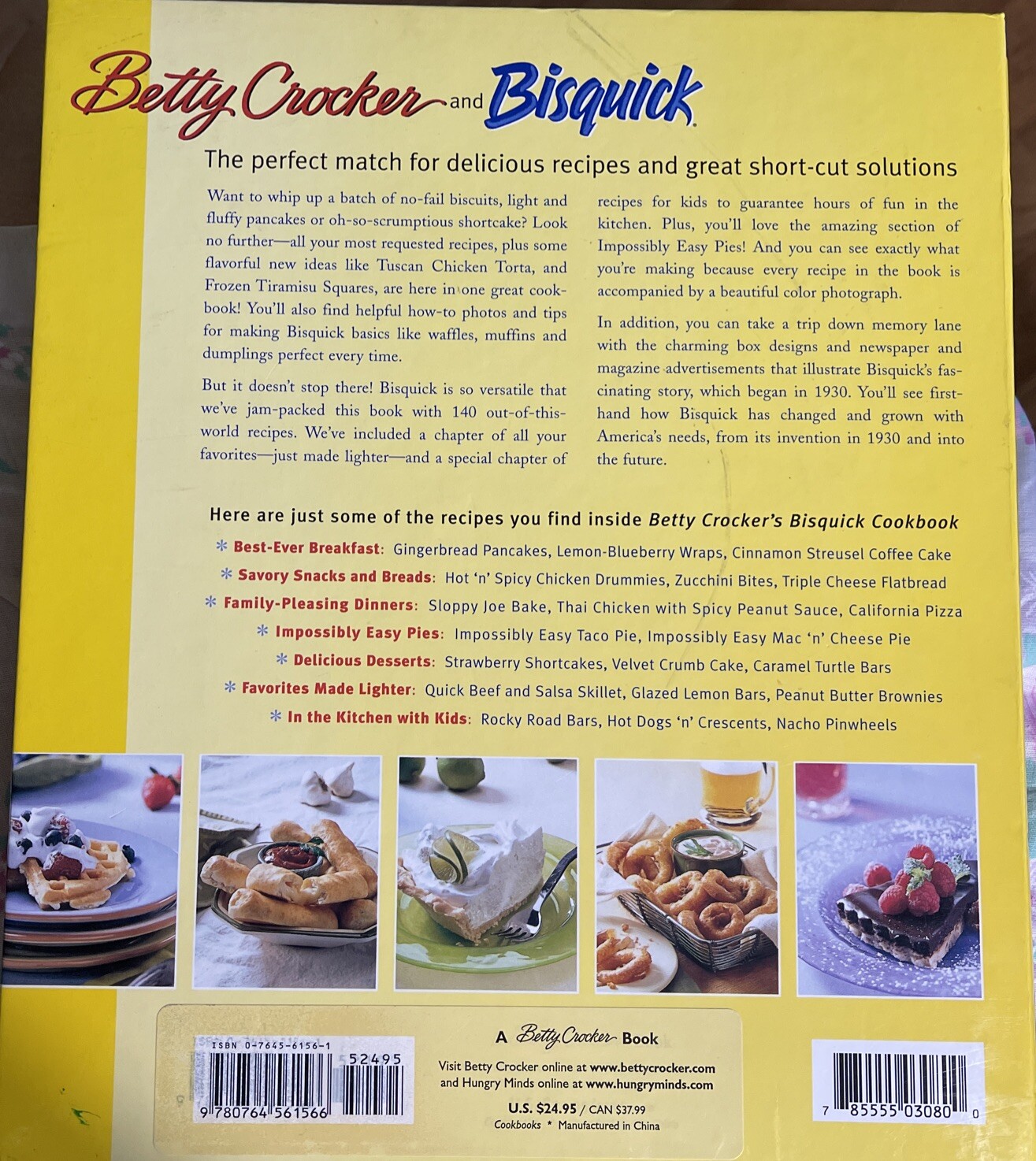 2000 Betty Crocker’s Bisquick Cookbook-First Edition, 302 Pages