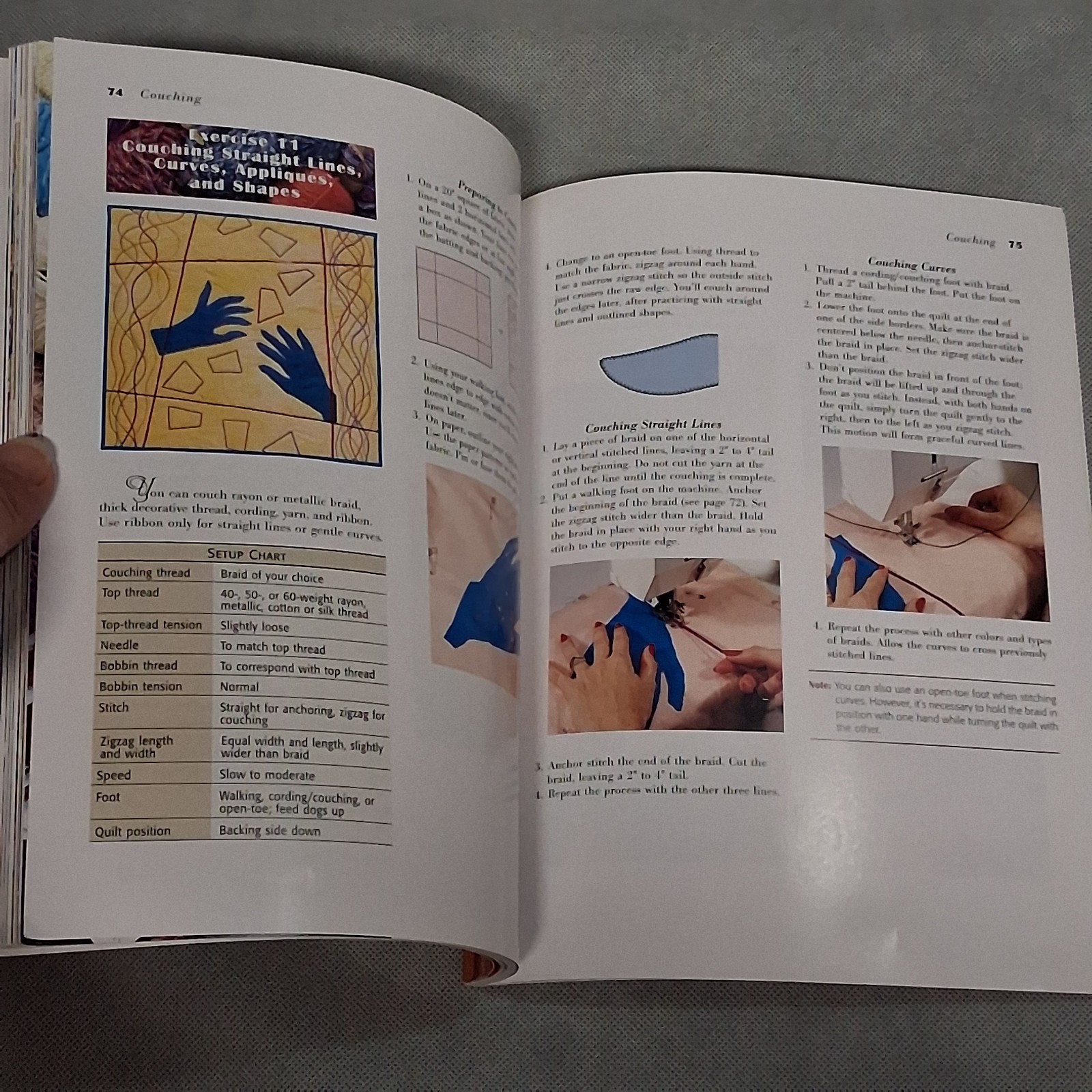 Machine Quilting with Decorative Threads by Noble and Hendricks 88 Pages