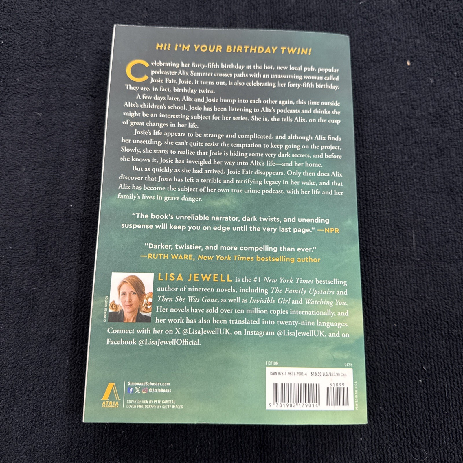 None of This Is True: Novel Lisa Jewell Paperback Edition Terrific Condition!