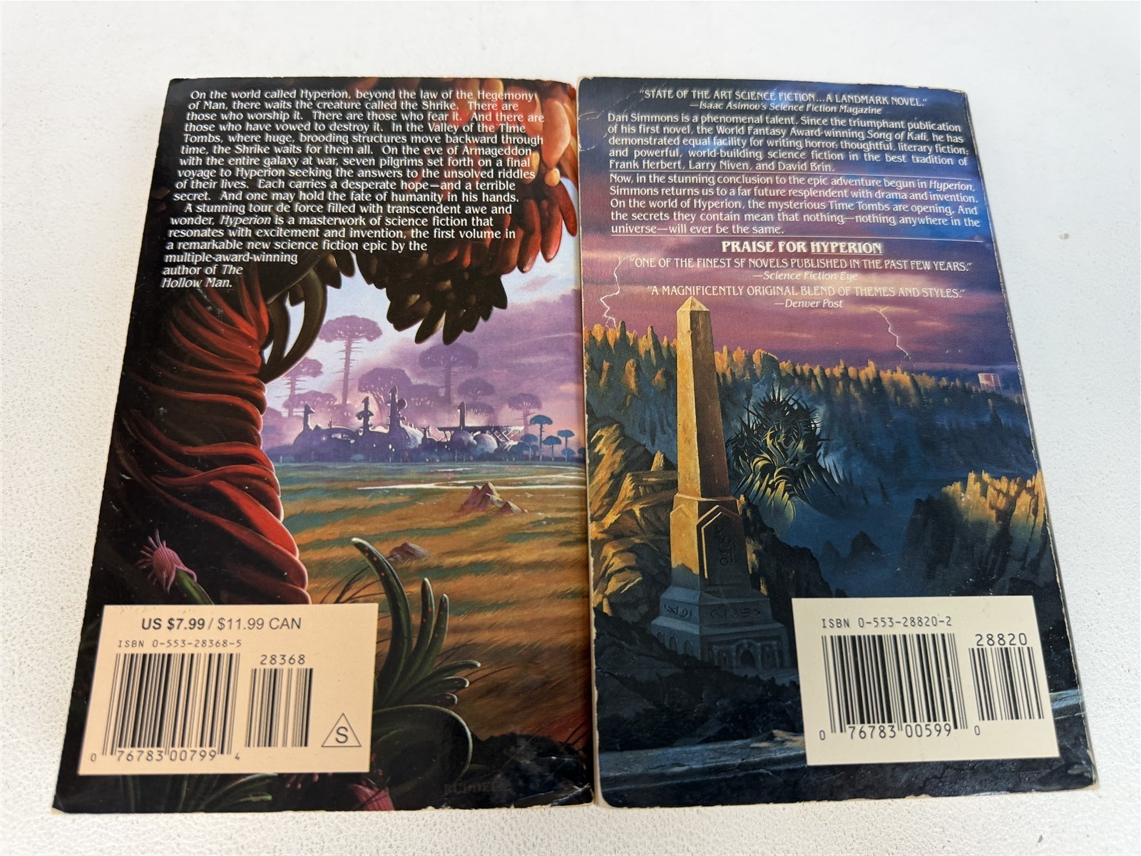Dan Simmons Lot All 4 Hyperion Cantos Fall of Hyperion Endymion Rise of Endymion