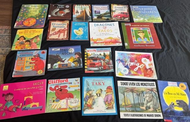 43 SPANISH CHILDREN PICTURE BOOK LOT teacher set kids K 1 2 3 Award fiction