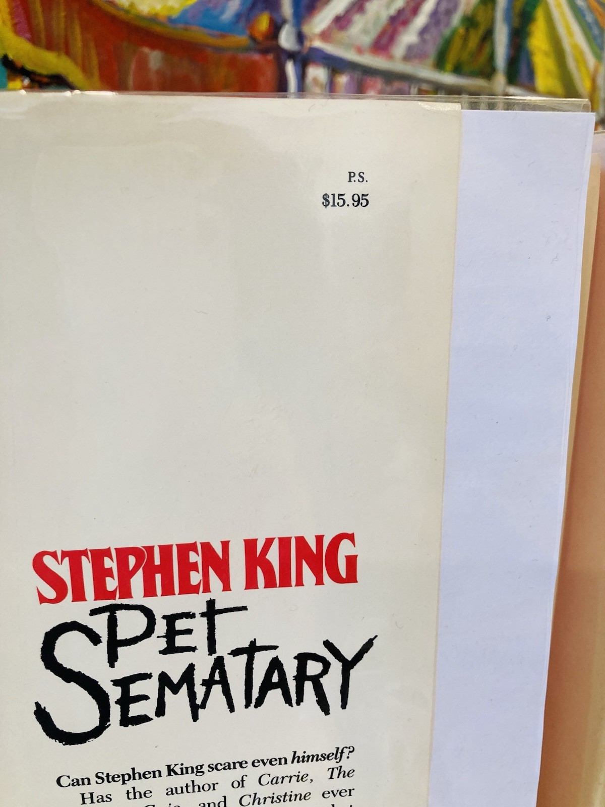 NICE!!! Stephen King Pet Sematary TRUE 1st Edition (Y38) $15.95 DOUBLEDAY