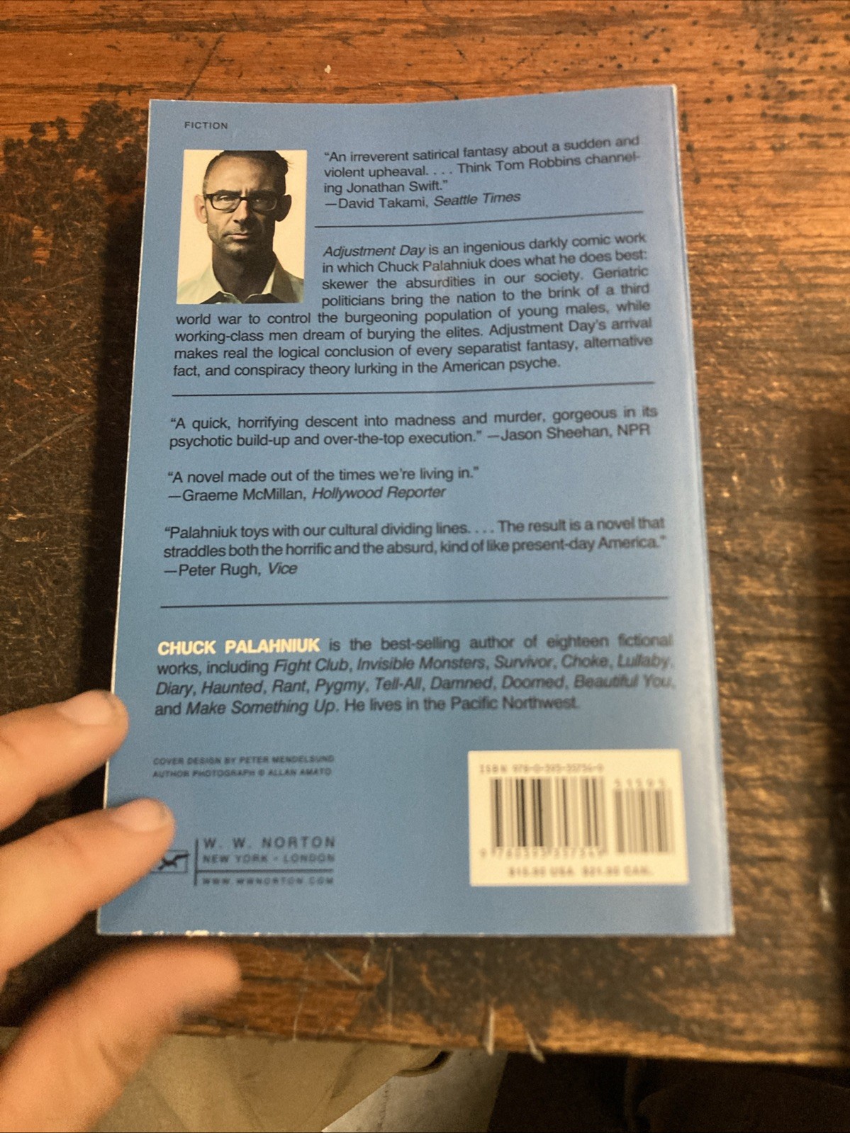 SIGNED Chuck Palahniuk – Adjustment Day Novel | Paperback