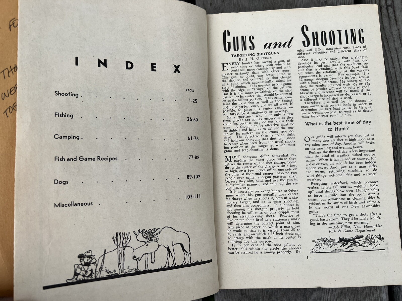 1944 Hunting and Fishing Handbook By National Sportsman Inc 109 Pages