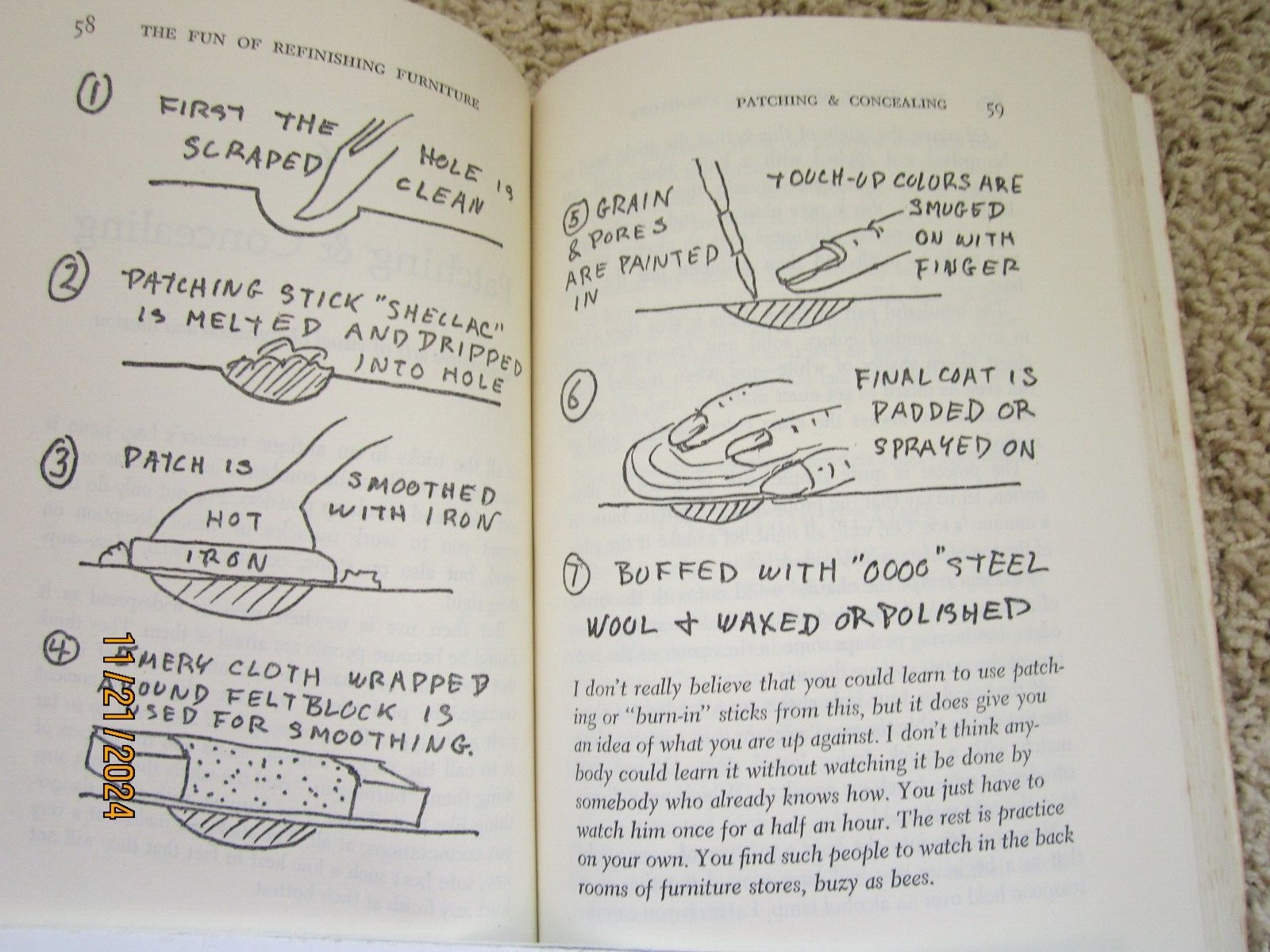 „The Fun of Refinishing Furniture“ 1976 Grotz 244 pages ISBN 0-385-14916-6