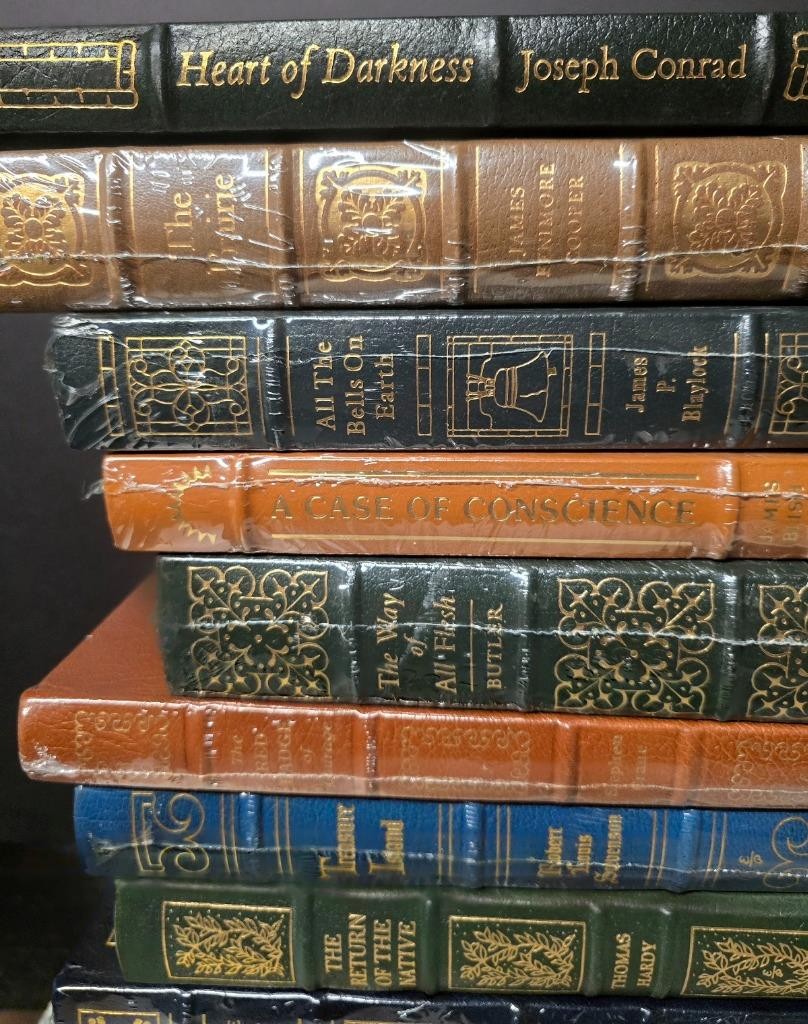 LOT OF 21 EASTON PRESS BOOKS CLASSICS SHERLOCK HOLMES STEINBECK FAUST SEALED
