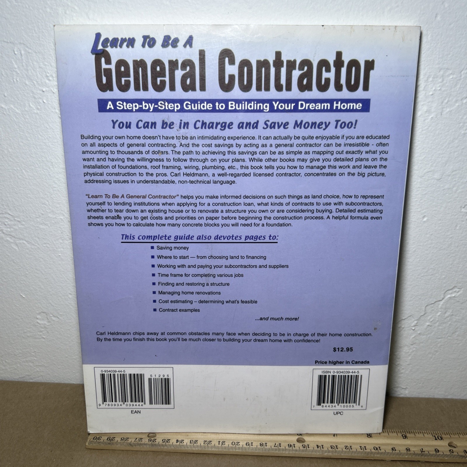 Learn To Be A General Contractor Build Your Dream House or Do a Renovation 2002