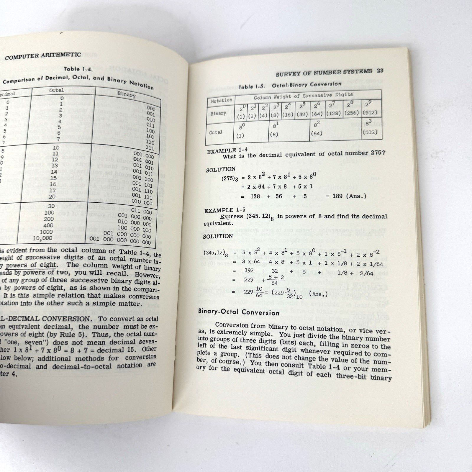 Computer Arithmetic by Henry Jacobowitz 1968 Vintage Computing Paperback