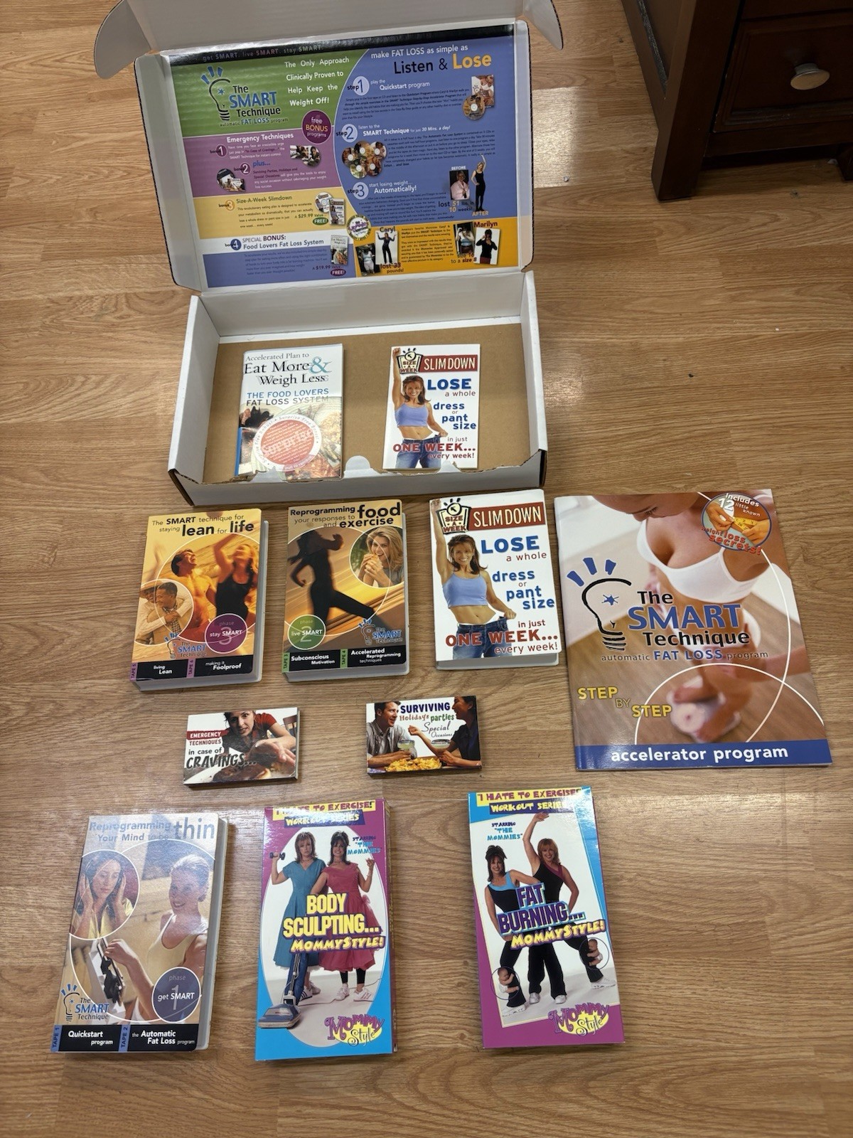 Provida Smart Technique Health Program 9 cassette tapes and 2 VHS OPEN BOX -NM