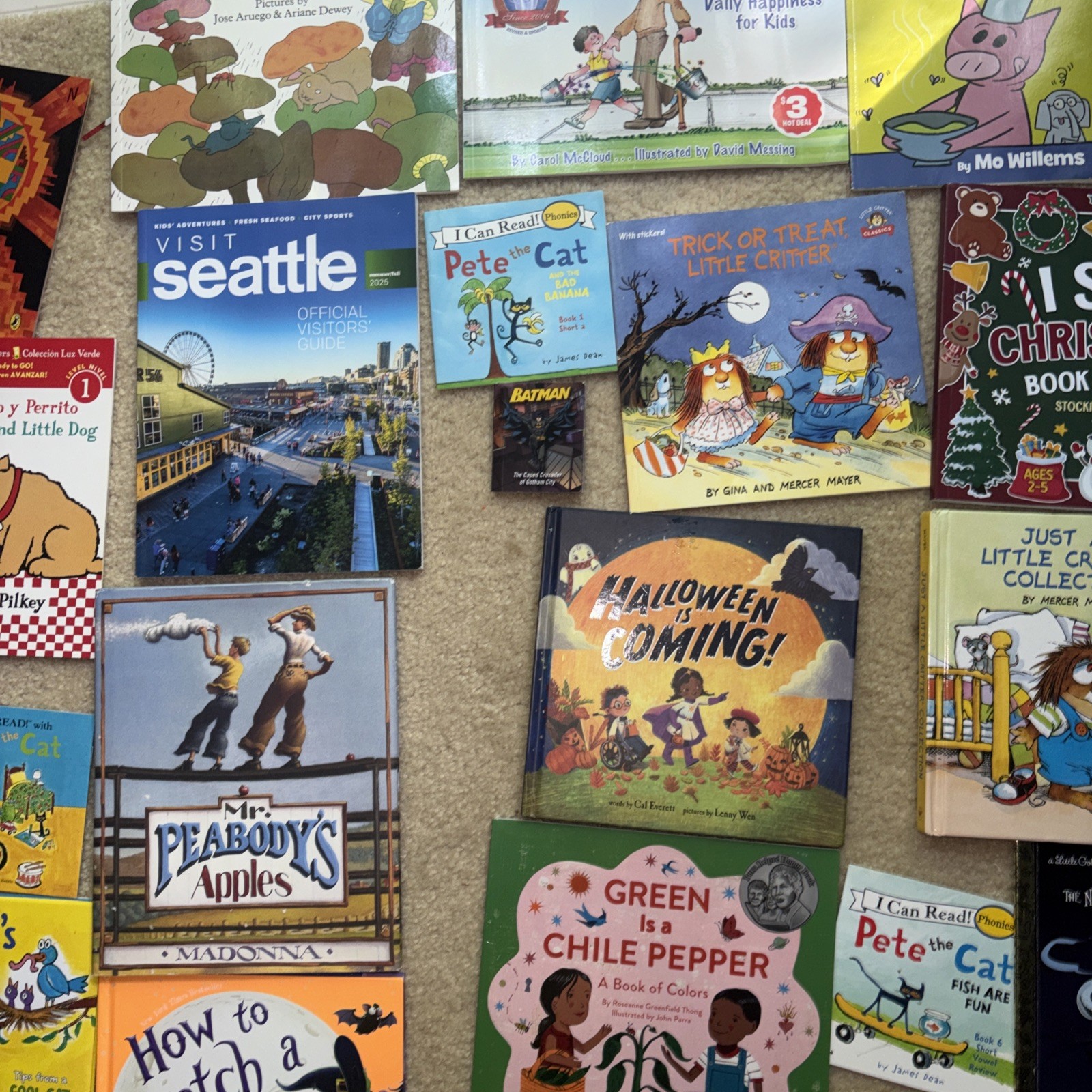 Lot of 30 Toddler Pete The Cat Kindergarten Marvel Books Miscellaneous