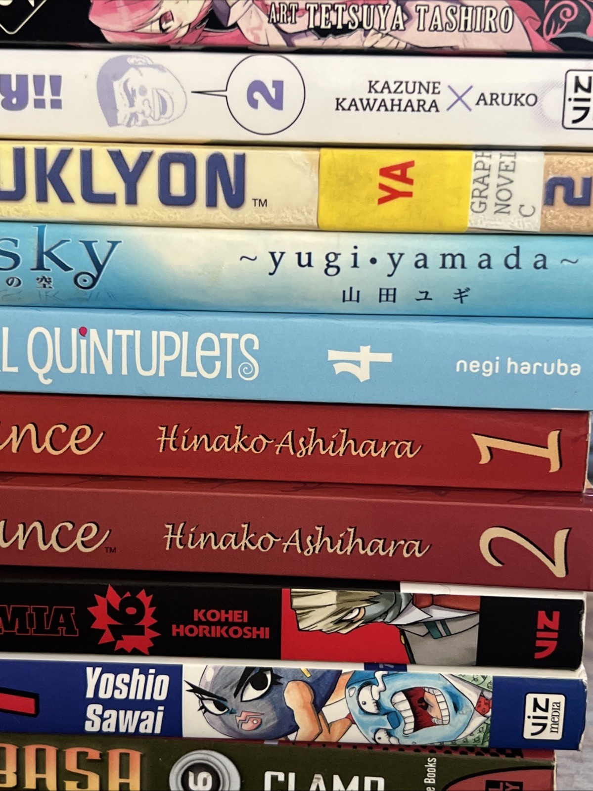 Manga Anime Graphic Collection Lot Of 21 Assorted Titles Volumes Akamatsu Yamada