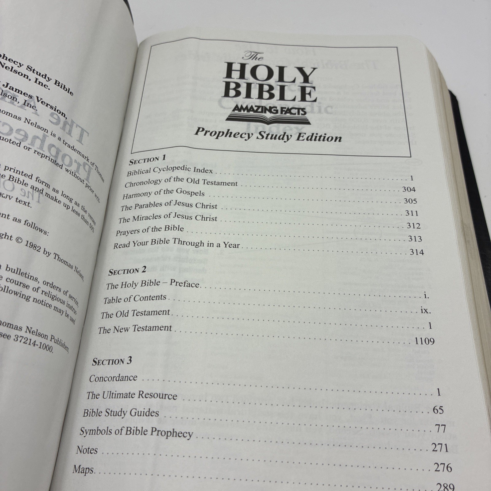 USED Prophecy Study Bible (2008 Black Leathersoft) – Amazing Facts Commentary