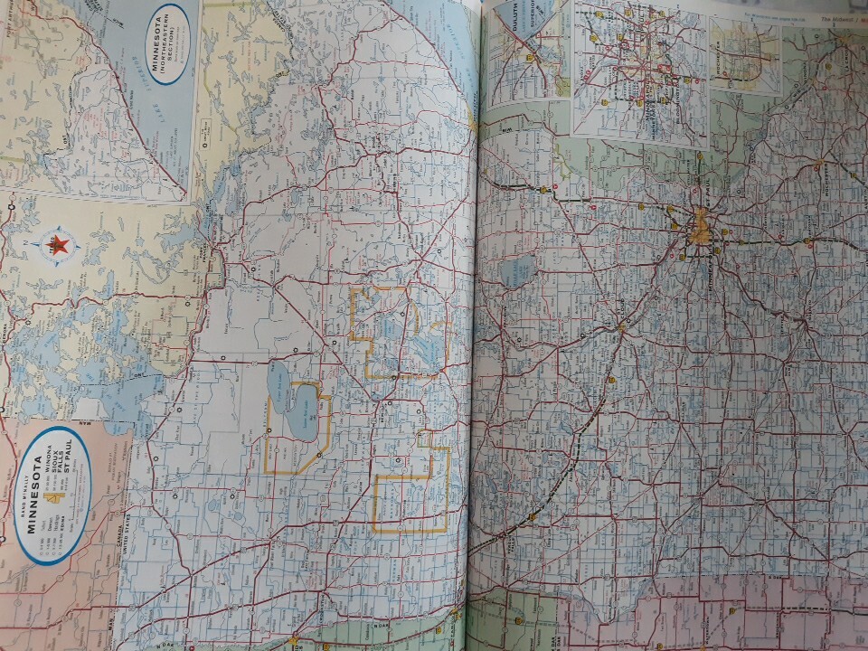Texaco Touring Atlas by Rand McNally 1965 United States Canada Mexico Vintage