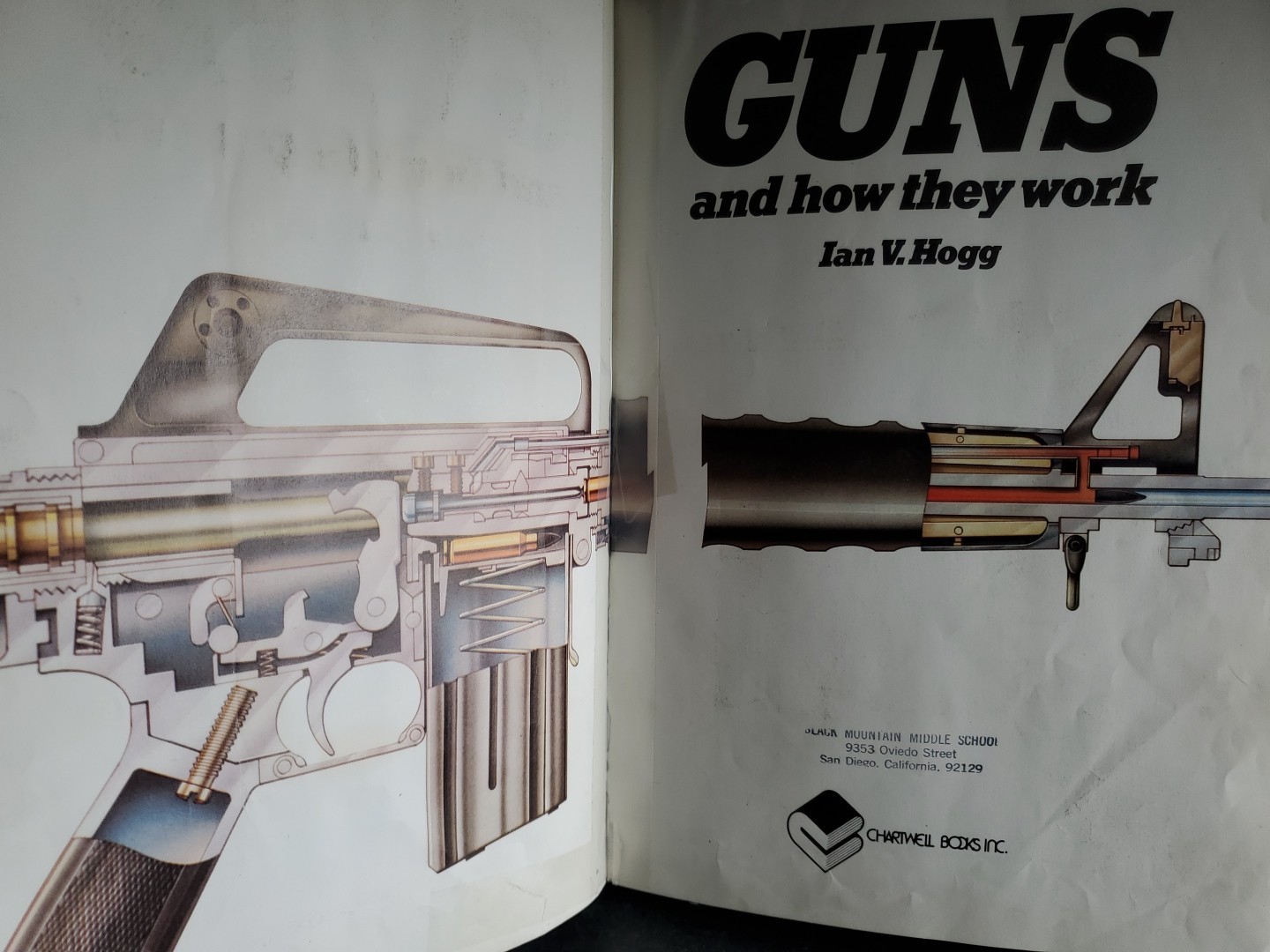 Guns and How They Work Ian V Hogg HC Illustrated Firearms Guide Book