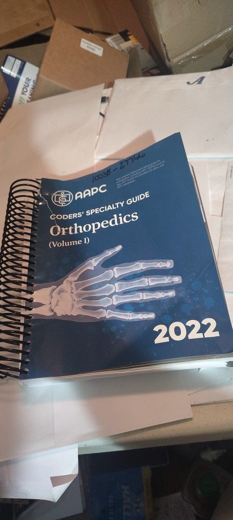 2022 AAPC coders specialty guide orthopedics volume 1 book