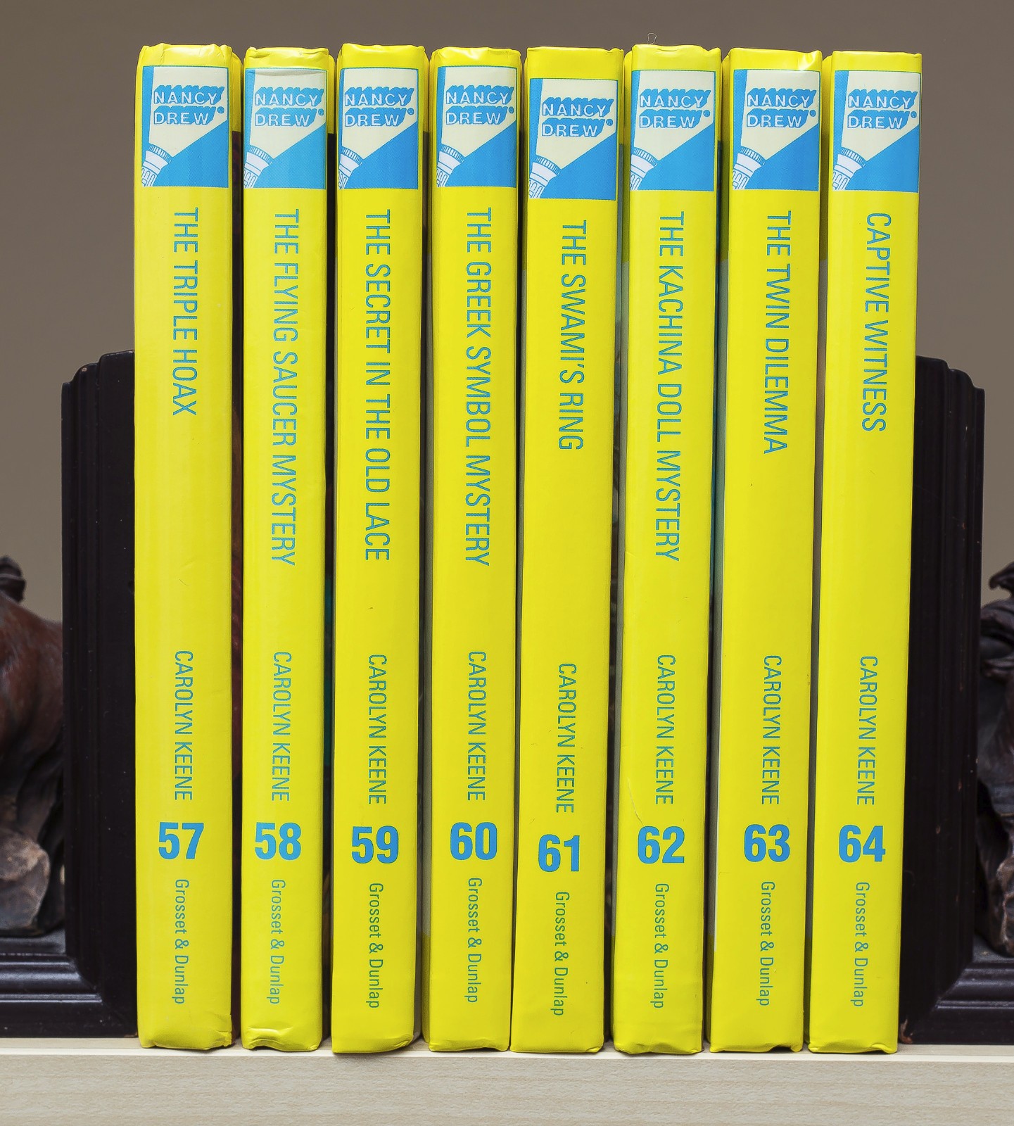 NANCY DREW Mystery Rare 8 Book Set 57 58 59 60 61 62 63 64 Hardcover Lot (