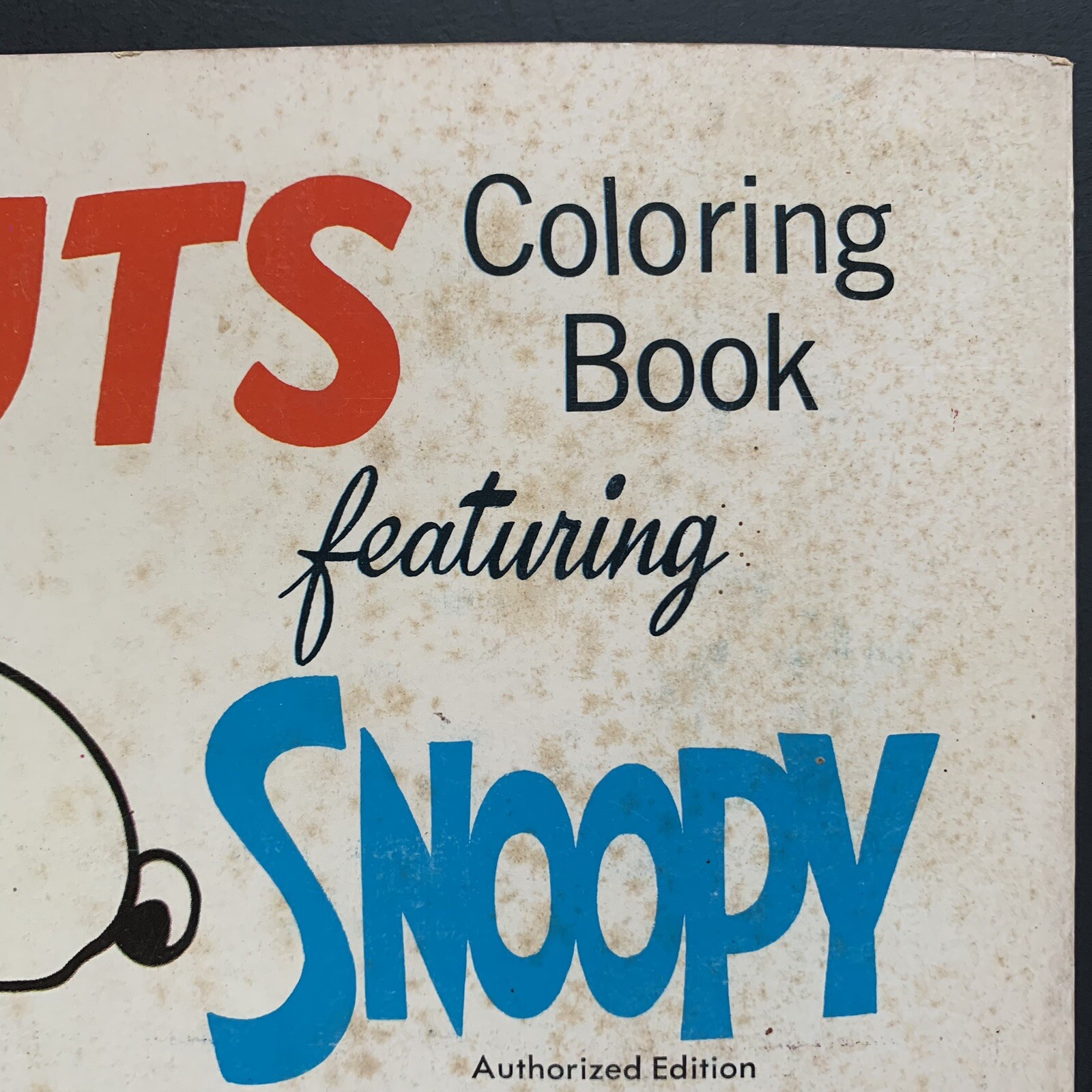 Vintage Coloring Book SNOOPY 1976 Peanuts Used 6 of 80 Pages Saalfield **READ**