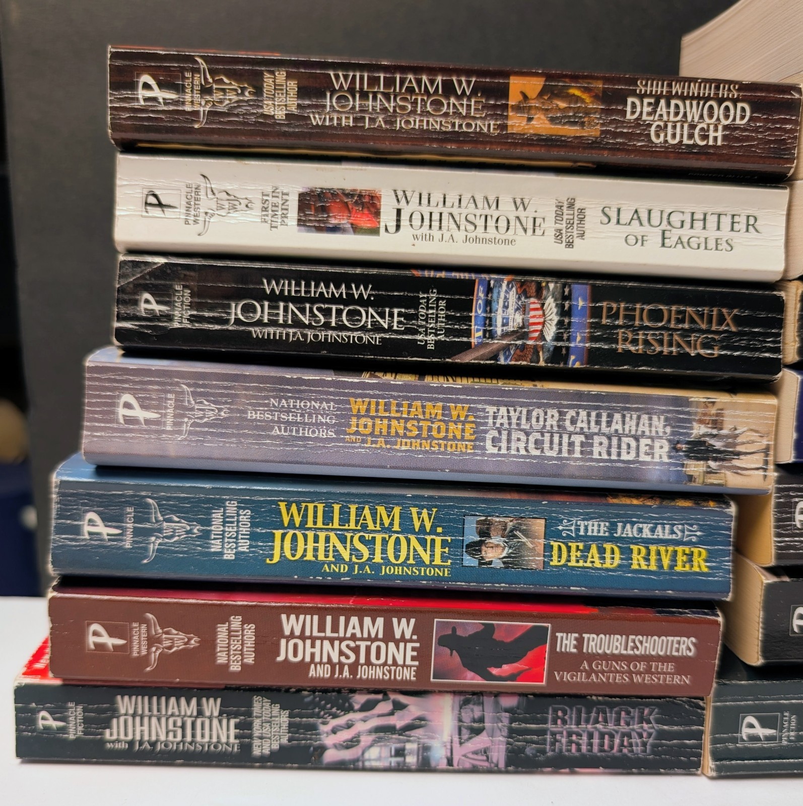 William W Johnstone Western Suspense Lot of 22 PB Books Of Eagles Phoenix Rising