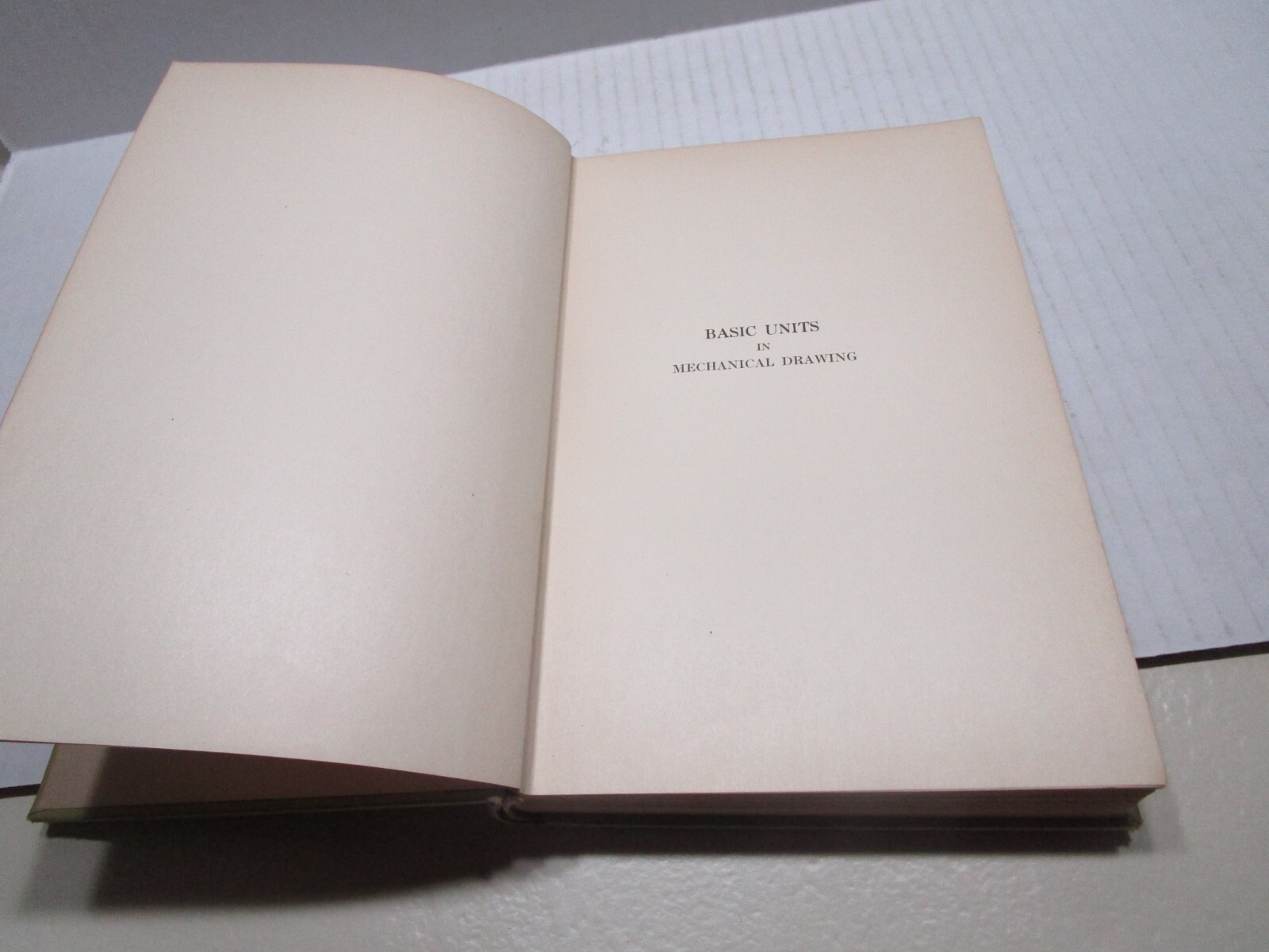 Basic Units In Mechanical Drawing Book 1 – Hoelscher and Mays – 1933 Hard Cover