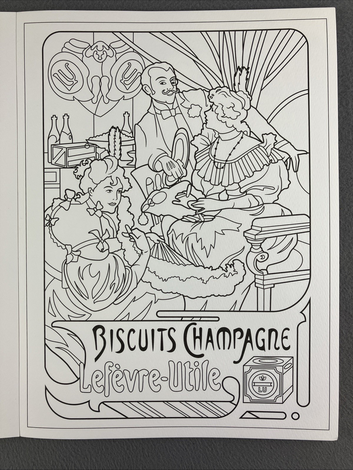 Alphonse Mucha Coloring Book Lot Of 12 Pages Clean Watercolor Pages