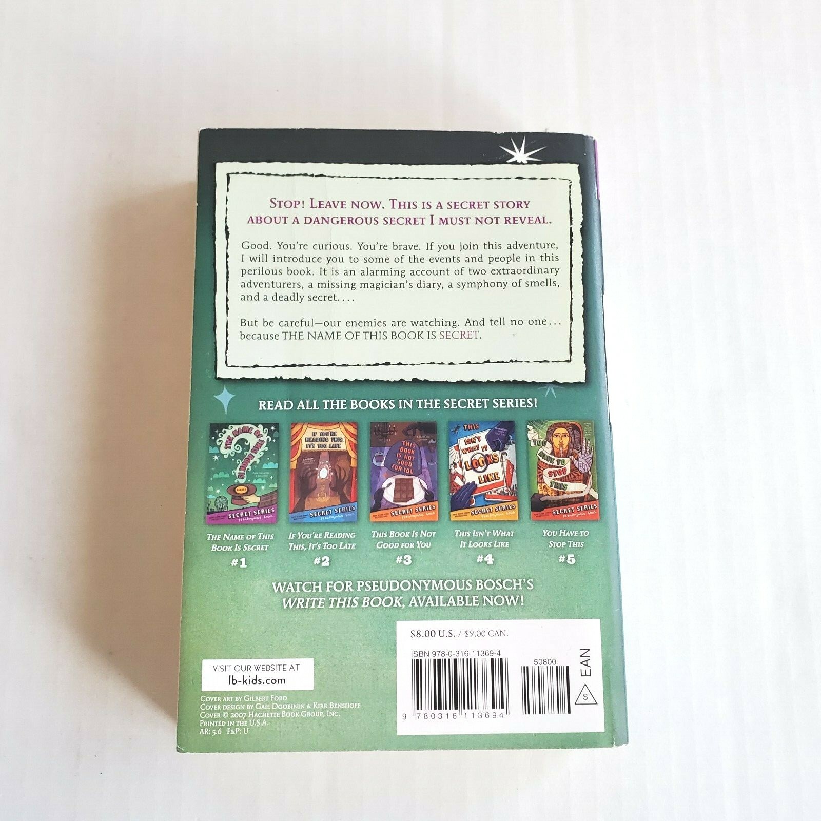Mixed Lot of 3 Pseudonymous Bosch Books The Name Of This Book Is Secret HC PB