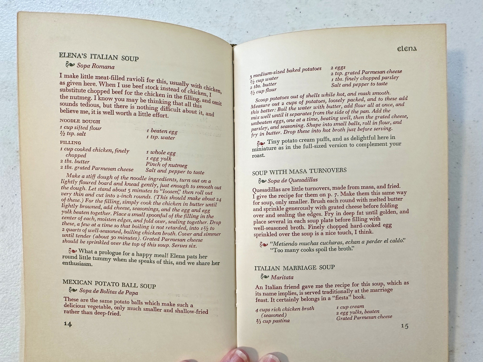 Elena’s Fiesta Recipes 1952 HC 1st cooking cook book Ward Ritchie Elena Zelayeta