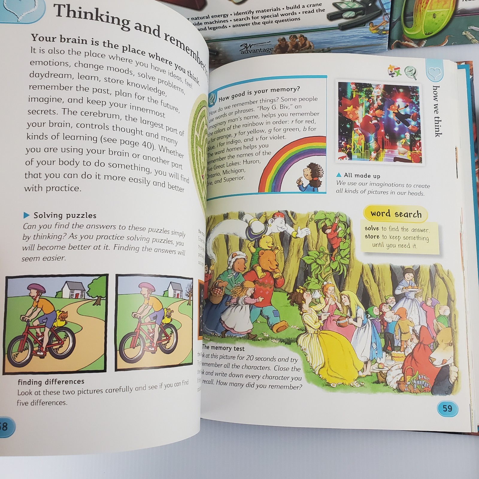 SW Advantage Lot of 6 Explore & Learn HC Homeschool Learning w Fold Out Maps
