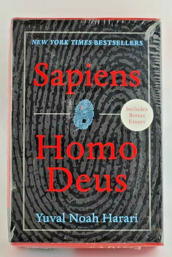 Yuval Noah Harari SAPIENS & HOMO DEUS 2-Book Boxed Set + Bonus Essays NEW SEALED