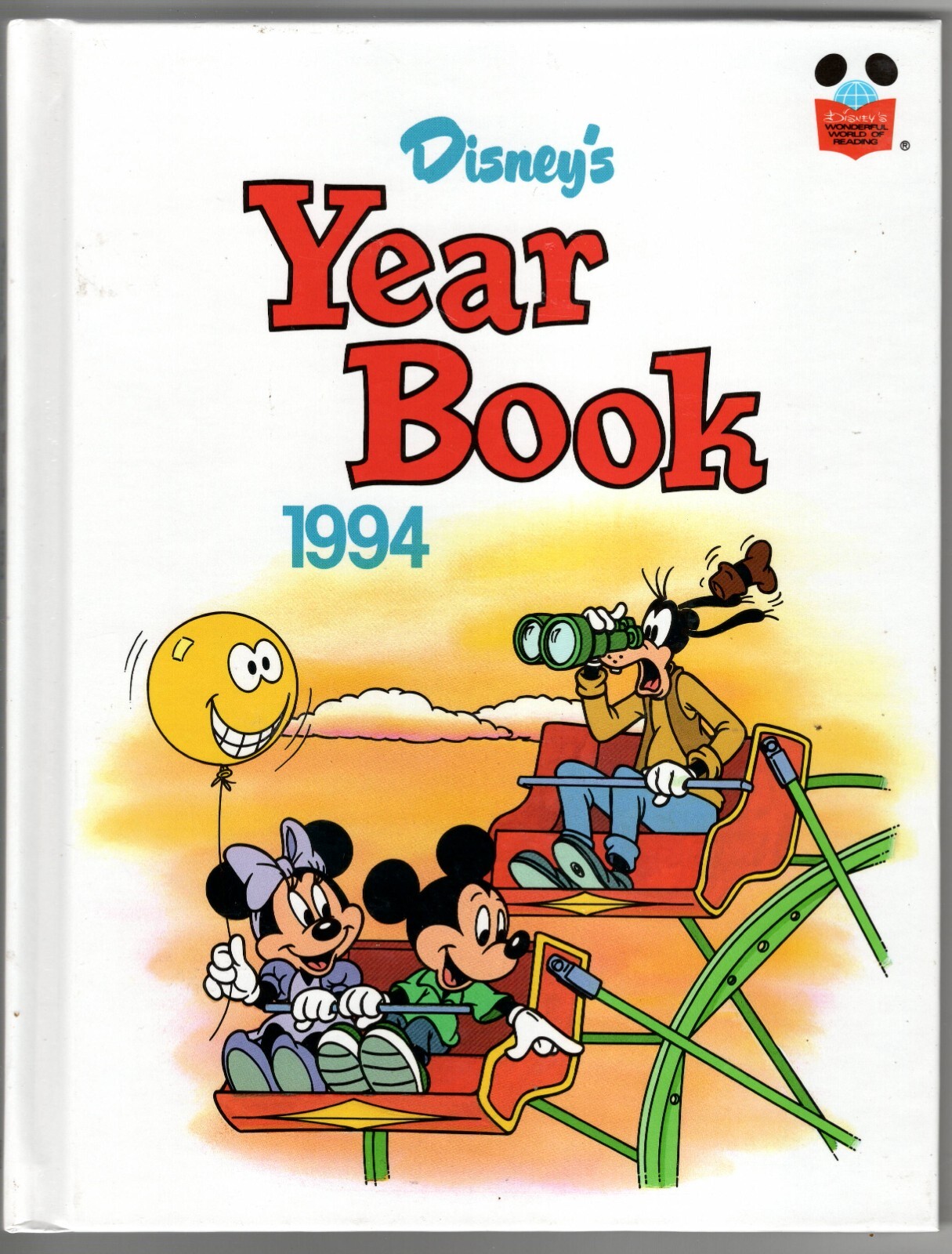 Disney’s Year Book 1994 Mickey Goofy Minnie Ferris Wheel Balloon Home School