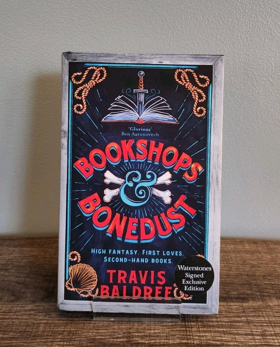 Travis Baldree Signed Bookshops & Bonedust UK 1st Edition Waterstones Deluxe HC