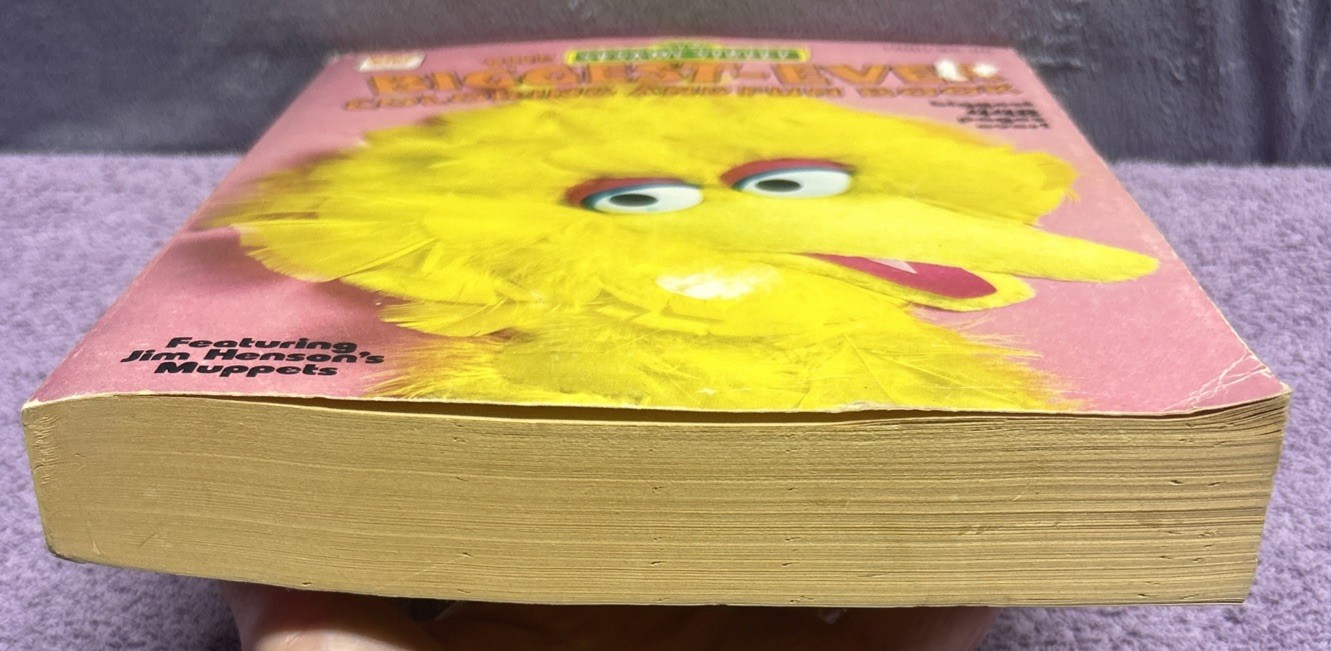 1979 The Biggest-Ever Coloring And Fun Book Vintage Sesame Street Coloring Book