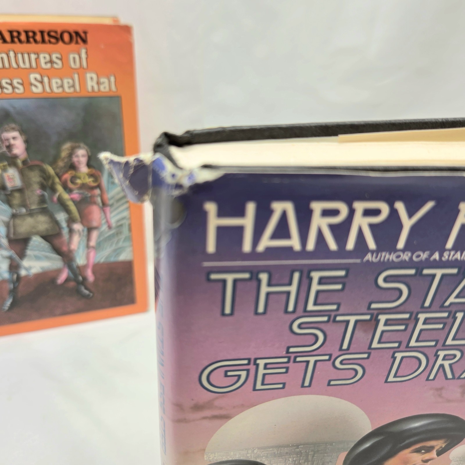 Stainless Steel Rat 3 Book Lot Hardcover Harry Harrison Adventures, Gets Drafted