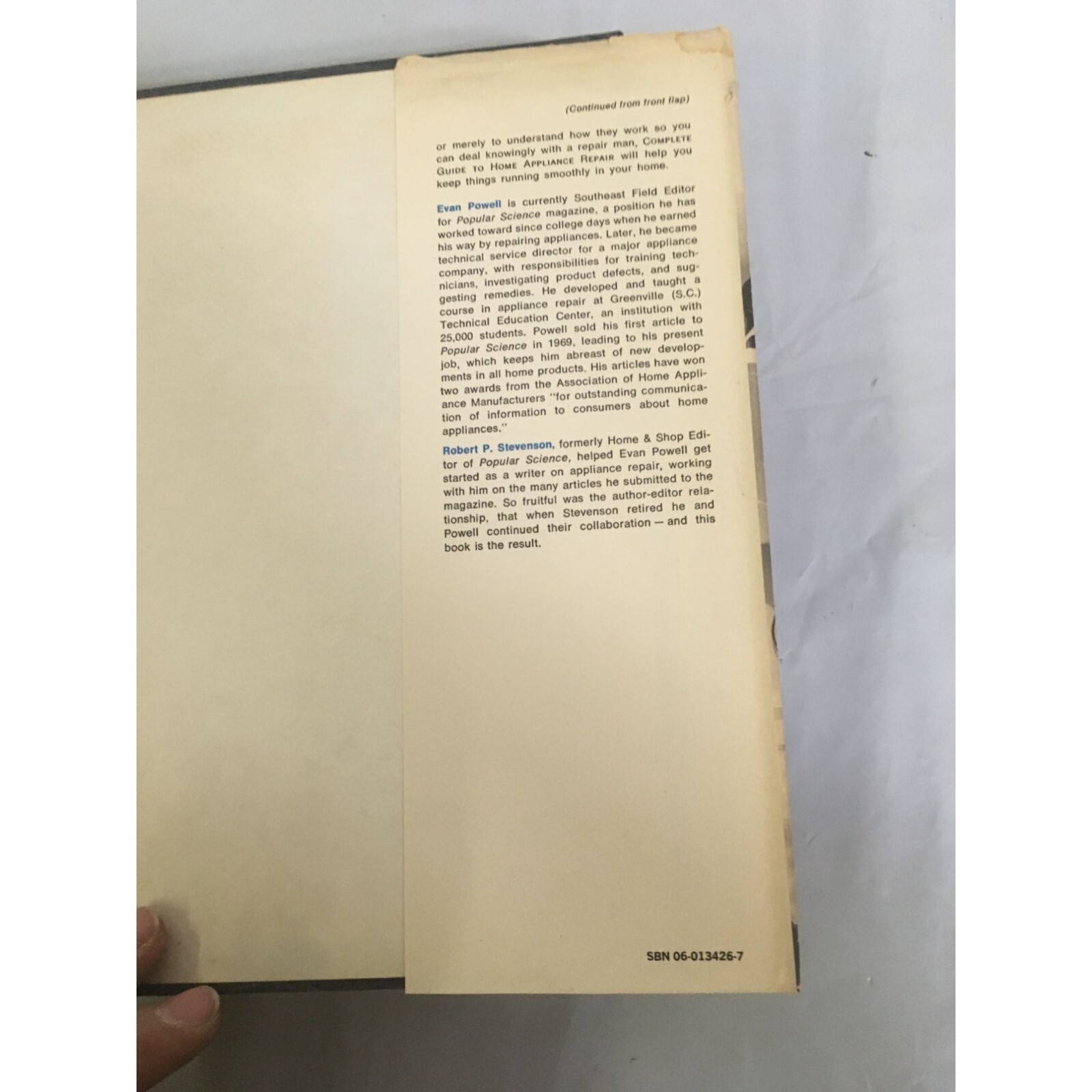 Complete Guide to Home Appliance Repair Book by Evan Powell