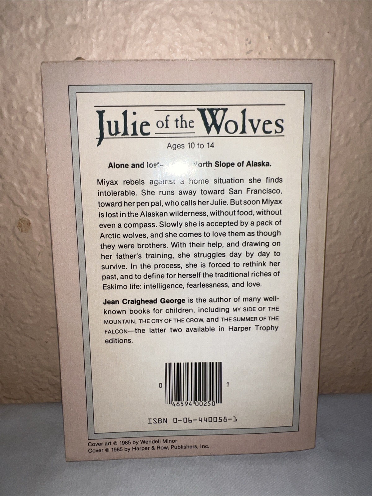 Julie Of The Wolves – George, Jean Craighead – Good – See condition notes